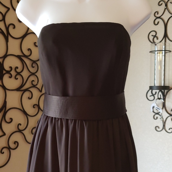 White by Vera Wang Strapless Black Dress Size 10 - Picture 2 of 5